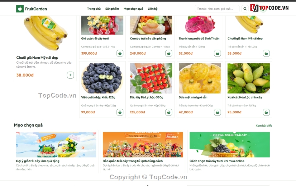 website,bán website,website bán hoa,web bán hoa quả